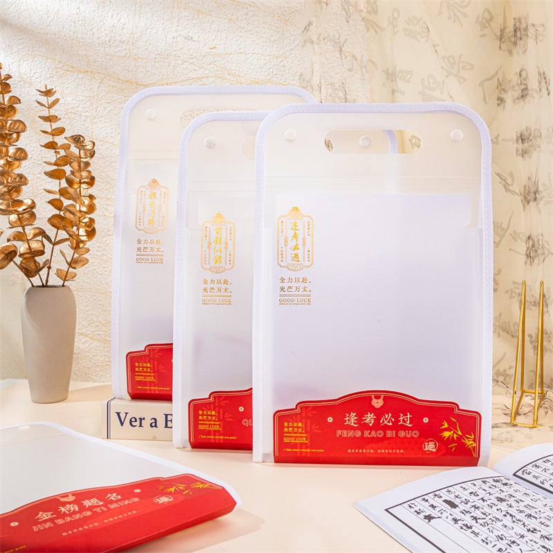 A4 Portable Vertical Folder Test Paper Bag Student Multi-Layer Large Capacity Organ Bag Storage Finishing Sub-Subject - Image 1